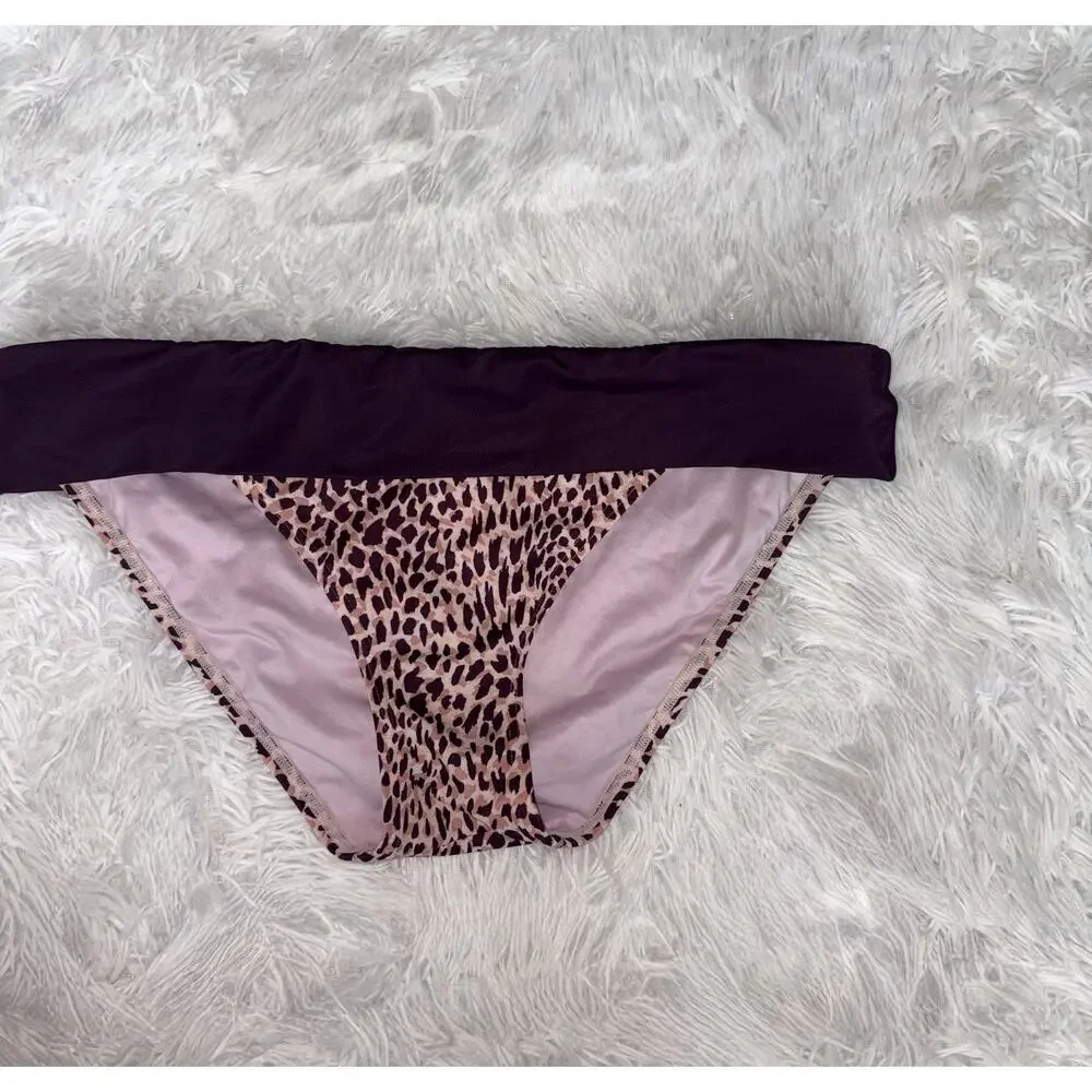 Victoria’s Secret Women’s XL Animal Fold over Bikini Bottom. Grt. Shape
